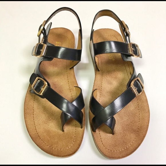 BAMBOO Shoes - Bamboo Brand Vegan Friendly Black Sandals